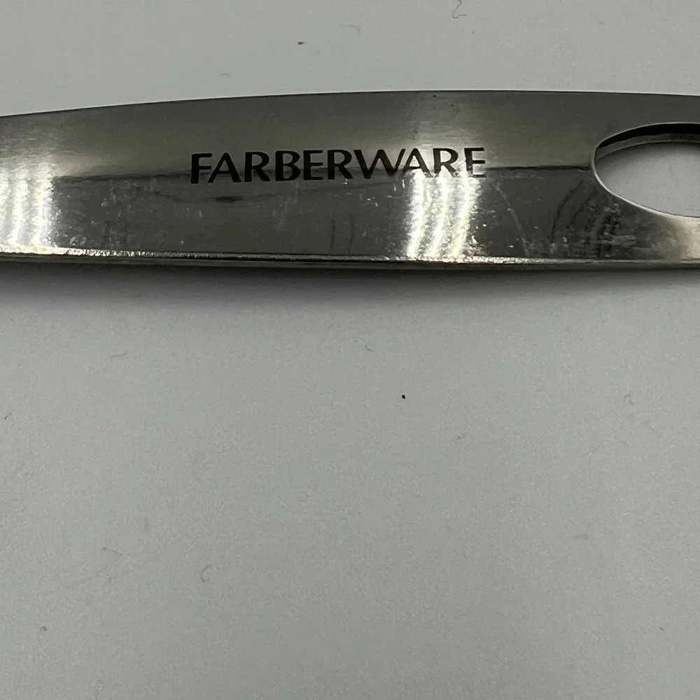 Farberware Cookie Brownie Turner Kitchen Spatula Red Silver Brand New Silicone